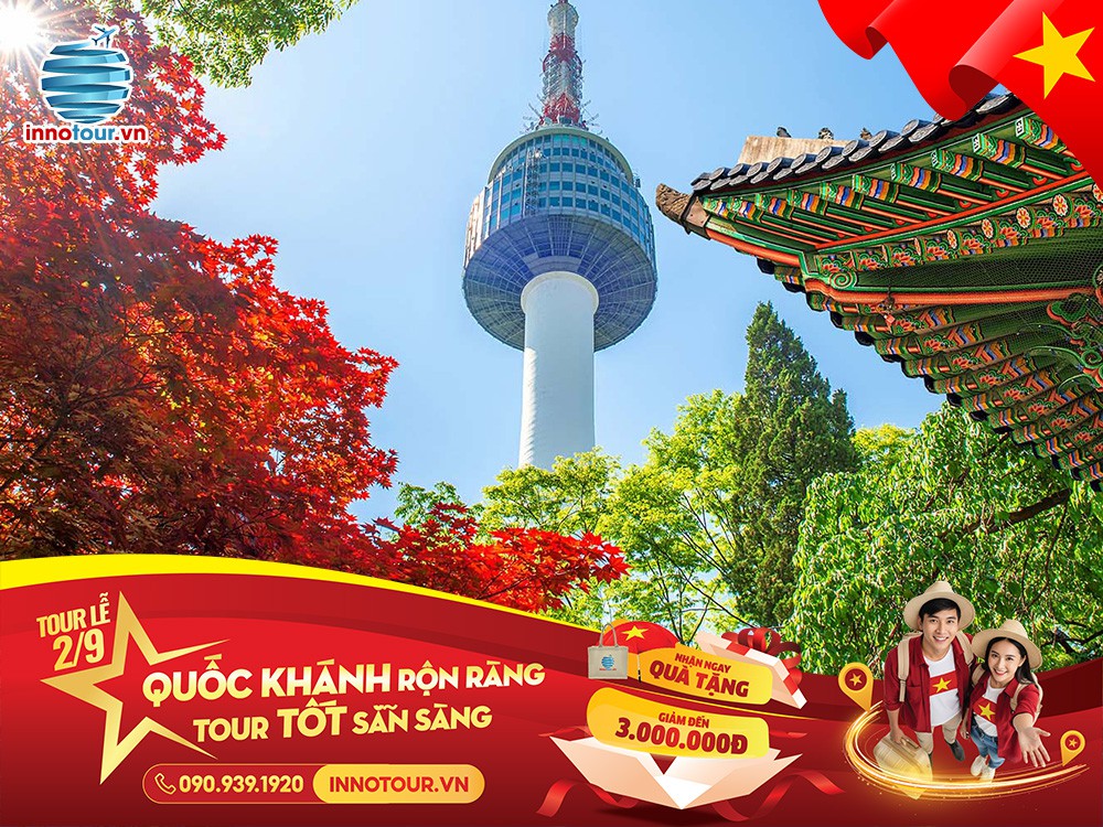 Tour Seoul - Đảo Nami - Everland 4N4Đ - Eunpyeong Hanok - Tháp Namsan