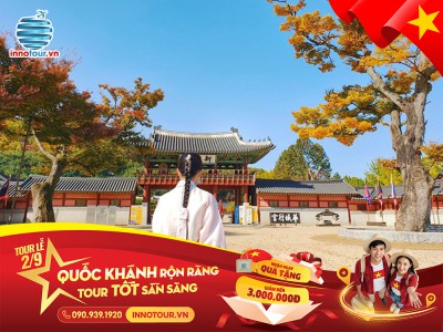 Tour Hàn Quốc - Seoul - Đảo Nami - Làng văn hoá Namsan 5N4Đ