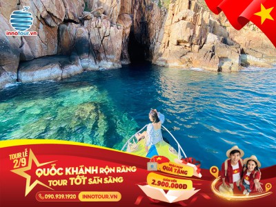 Tour Lễ 2/9: Tour Bình Hưng - Vĩnh Hy 2N2Đ - Vịnh Đá Vách - Bãi Cây Me - Đồng Cừu Suối Tiên - BBQ Hải Sản