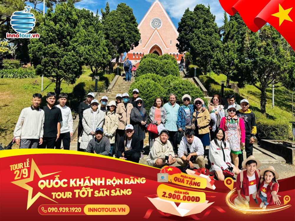 Tour Lễ 2/9: Tour Đà Lạt 3N3Đ - Happy Hill - Langbiang Land - Săn Mây Cầu Đất - Puppy Farm - Nhà thờ Don Bosco