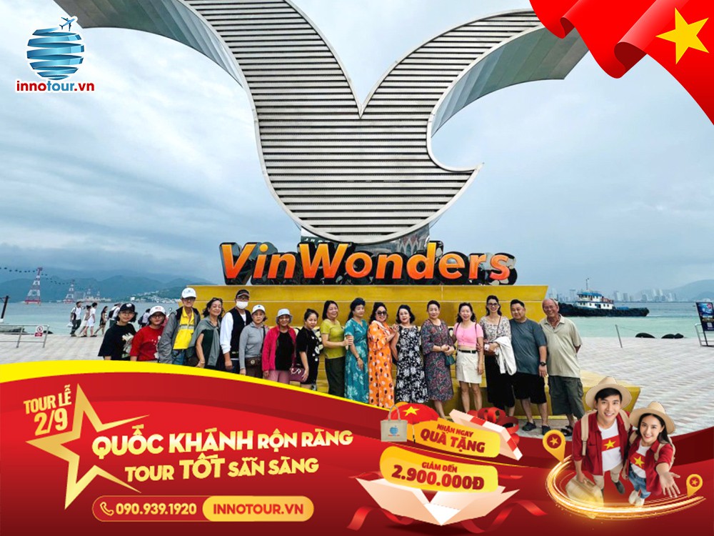 Tour Lễ 2/9: Tour Nha Trang 3N3Đ - VinWonder - 3 Đảo - Suối Khoáng Nóng I-Resort - Buffet Đồng Quê Xưa