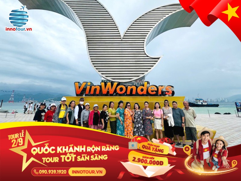 Tour Lễ 2/9: Tour Nha Trang 3N3Đ - VinWonder - 3 Đảo - Suối Khoáng Nóng I-Resort - Buffet Đồng Quê Xưa