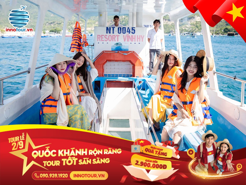 Tour Lễ 2/9: Tour Ninh Chữ 2 ngày 1 đêm - Hang Rái - Tháp Poklong Garai - Vịnh Vĩnh Hy - Buffet Hải Sản