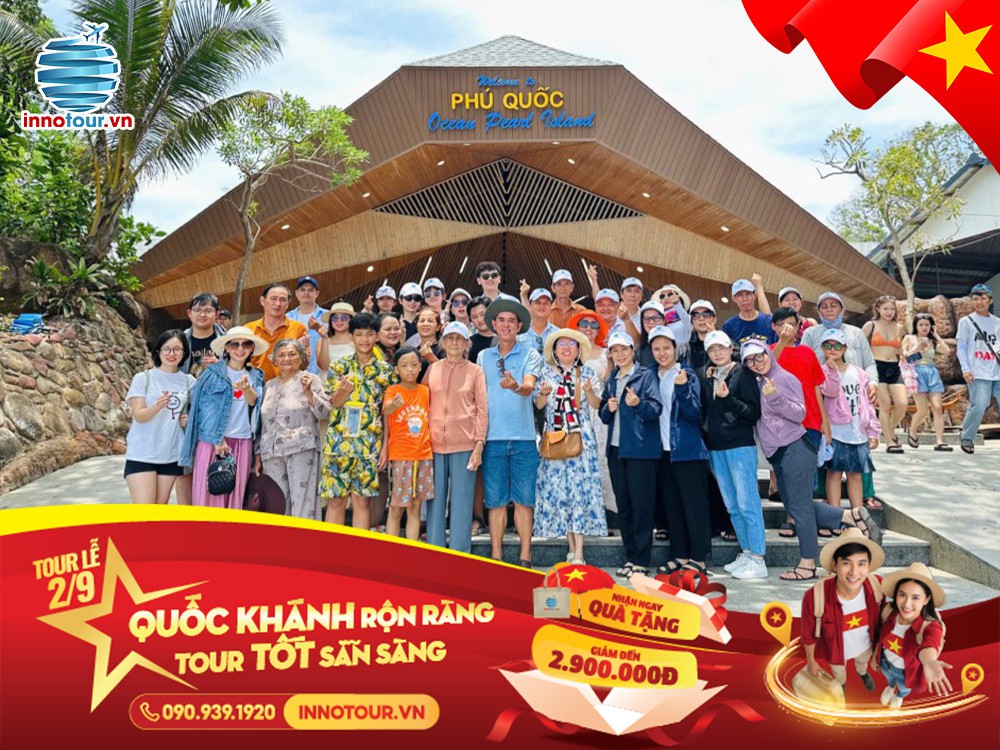 Tour Lễ 2/9: Tour Phú Quốc 3N3Đ - Vin Wonder - Chùa Hộ Quốc - Nhà Tù Phú Quốc - Buffet Hải Sản  - Bún Quậy