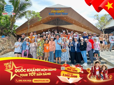 Tour Lễ 2/9: Tour Phú Quốc 3N3Đ - Vin Wonder - Chùa Hộ Quốc - Nhà Tù Phú Quốc - Buffet Hải Sản  - Bún Quậy