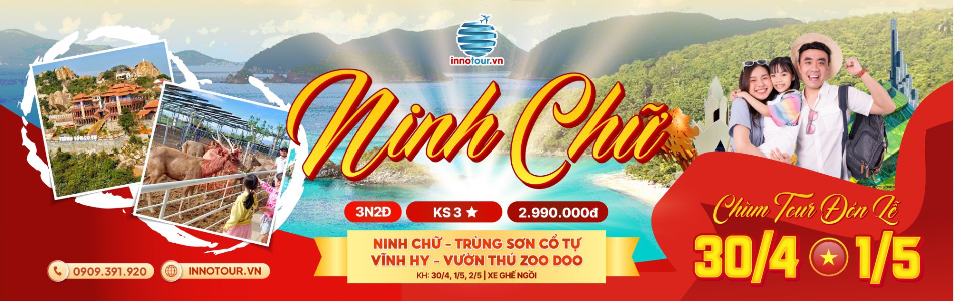 Tour Ninh Chữ - Vĩnh Hy 