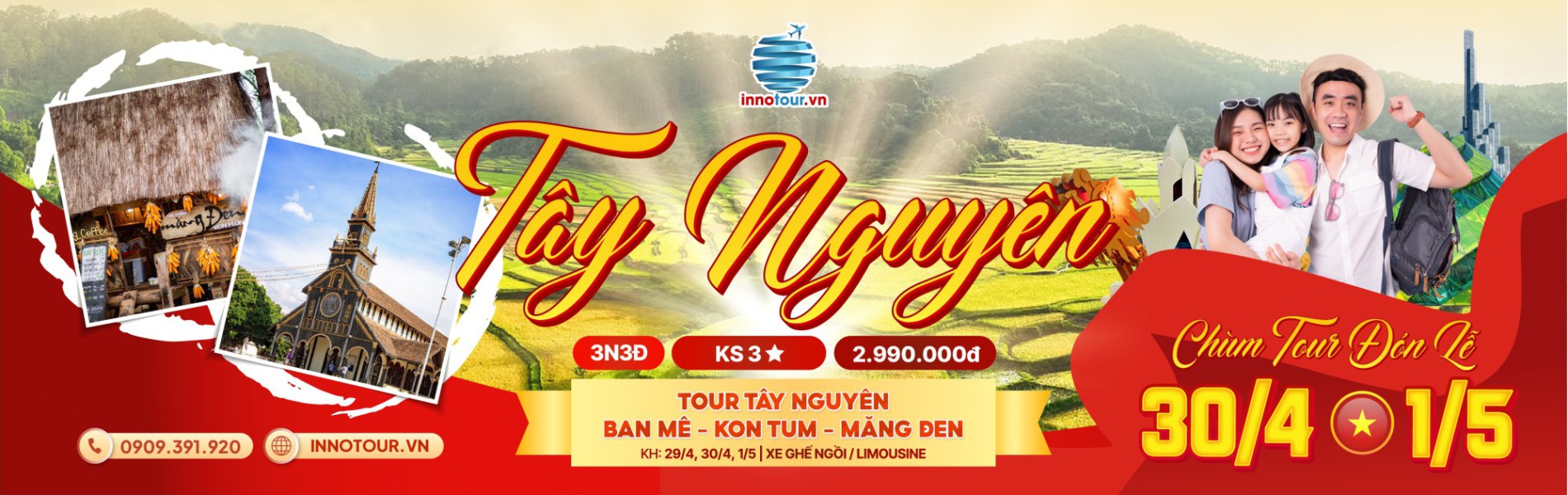 Tour Tây Nguyên - Măng Đen - Buôn Ma Thuọt 3N3Đ 