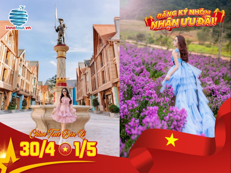 Tour Lễ 30/4 - Tour Liên Tuyến Nha Trang - Đà Lạt 4 ngày 4 đêm - Biển Nhũ Tiên - Vinpearl Harbour - The Florest - Thung Lũng Đèn