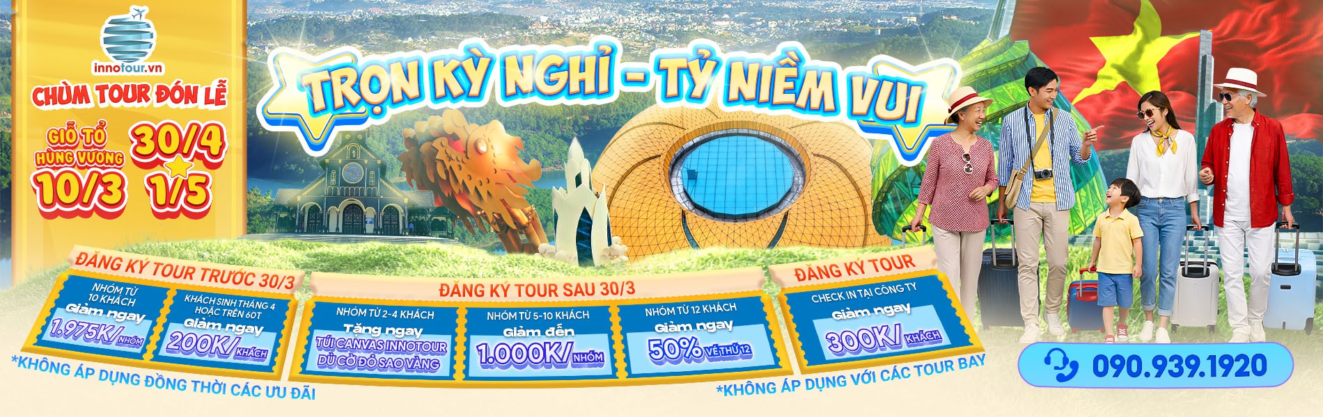 Tour lễ 30/4 