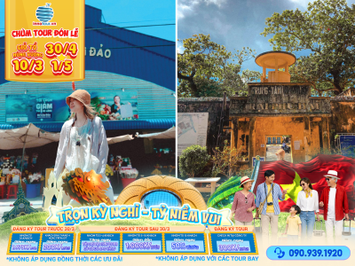 Tour Lễ 30/4 & Giỗ tổ Hùng Vương: Tour Côn Đảo 2N2Đ - Nghĩa Trang Hàng Dương - Viếng Thăm Cô Sáu - Bãi Đầm Trầu - Bãi Nhát