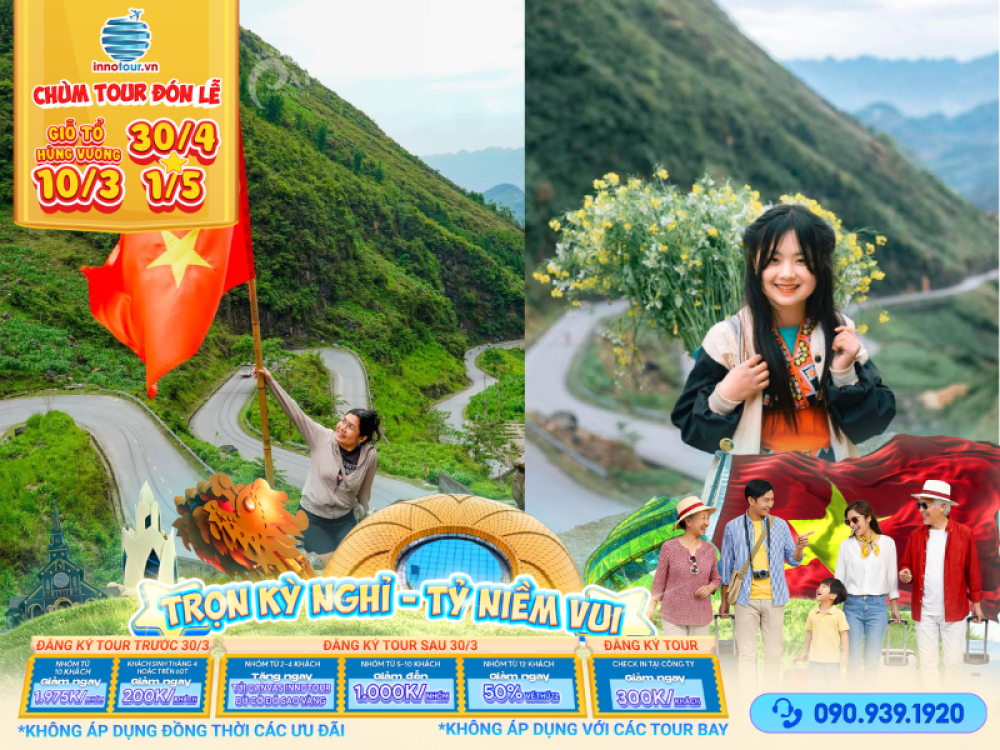 Tour Lễ 30/4: Tour Hà Giang – Đồng Văn - Sông Nho Quế - Cao Bằng - Thác Bản Giốc - Lạng Sơn 5N4Đ