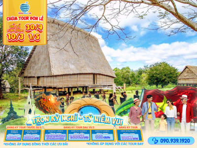 Tour Lễ 30/4 & Giỗ tổ Hùng Vương: Tour Măng Đen - Kon Tum - Buôn Ma Thuột - Tà Đùng 3N3Đ