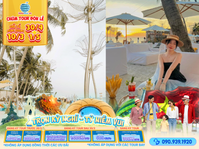 Tour Lễ 30/4 & Giỗ tổ Hùng Vương: Tour Phan Thiết 3N2Đ - Jeep Tour - Novaworld - Bàu Trắng - Hanna Beach - Buffet Hải Sản
