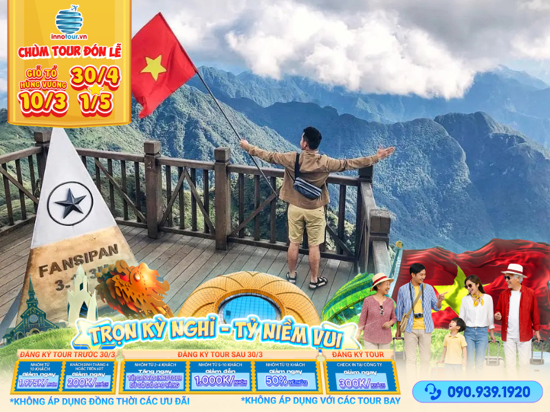 Tour Lễ 30/4: Tour Hà Nội - Hạ Long - Ninh Bình - Tràng An - Tam Chúc - SaPa 5N4Đ