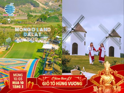 Tour Lễ Giỗ tổ Hùng Vương: Tour Đà Lạt 3N3Đ - Đà Lạt Fairytale Land - Nông Trại Cổ Tích - LangFarm Center - The Florest - Suối Mơ Vườn Địa Đàng - KDL Pini - Buffet Rau