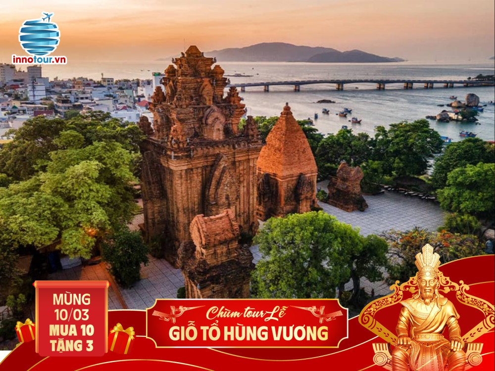 Tour Lễ Giỗ tổ Hùng Vương: Tour Nha Trang 2N2Đ - Vịnh San Hô - Marina Beach - Làng Yến - Hòn Miễu - Bãi Tranh - Nhà Hát Đó - Tháp Bà