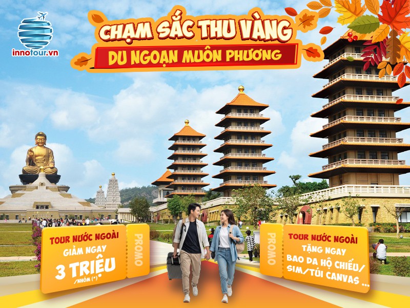 Tour Đài Loan 5N4Đ - Đài Bắc - Đài Trung - A Lý Sơn - Cao Hùng - Mùa Lá Đỏ Đài Loan