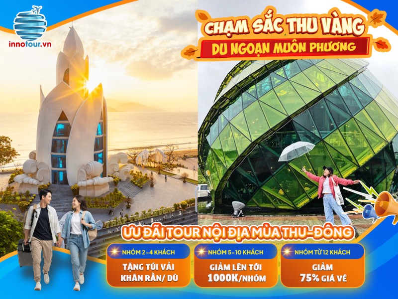 Tour Liên Tuyến Nha Trang - Đà Lạt 4 ngày 4 đêm - Biển Nhũ Tiên - Vinpearl Harbour - The Florest - Thung Lũng Đèn