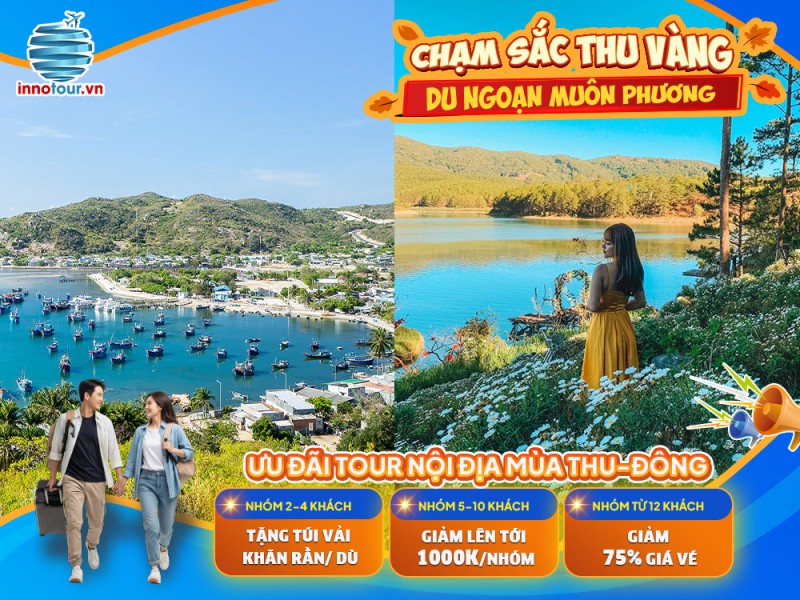 Tour Liên Tuyến Ninh Chữ - Đà Lạt 4 ngày 3 đêm - Hang Rái - Vĩnh Hy - Thung Lũng Đèn - KDL Happy Hill - KDL Mê Linh