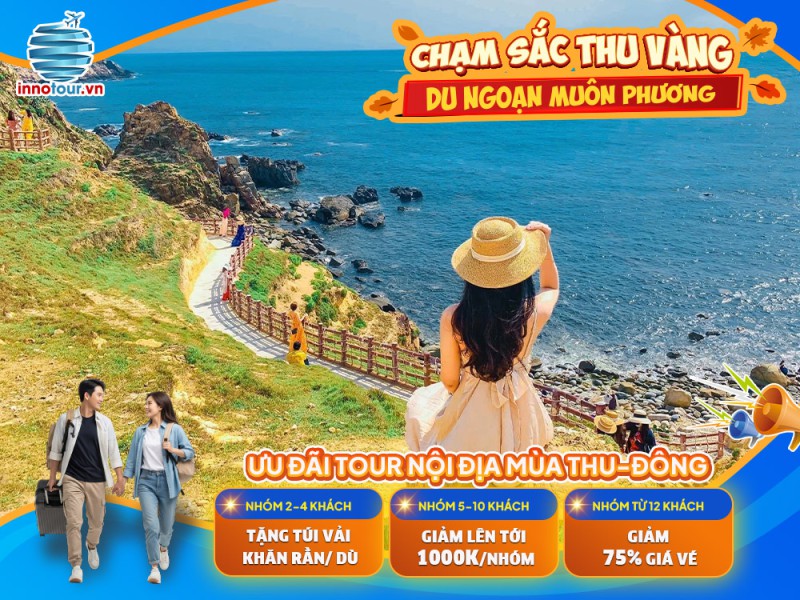 Tour Quy Nhơn 3 ngày 3 đêm - Kỳ Co - Eo Gió - Hòn Khô - Ghềnh Ráng - Hải Sản Hòn Khô & Kỳ Co