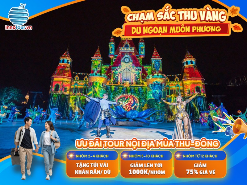 Tour Nha Trang 3N3Đ - Vinpearl Harbour - Tata Show - Tour 3 Đảo - Buffet Hải Sản - Tháp Trầm Hương