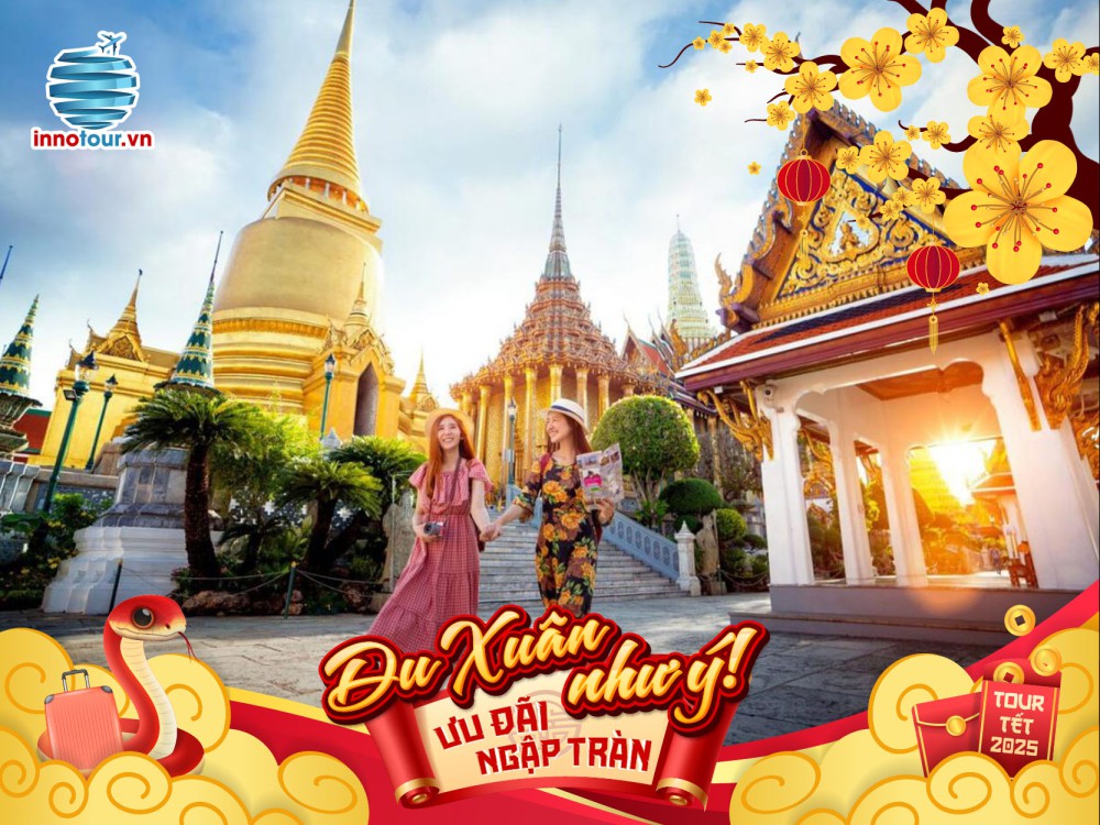 Tour Tết 2025 - Tour Thái Lan 5 ngày 4 đêm - Bangkok - Pattaya - Vườn Nong Nooch - Mùa chim hải âu