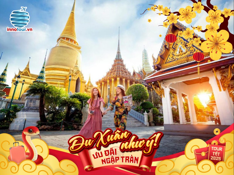 Tour Tết 2025 - Tour Thái Lan 5 ngày 4 đêm - Bangkok - Pattaya - Vườn Nong Nooch - Mùa chim hải âu