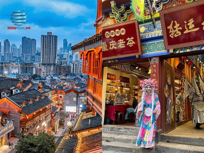 Tour Trùng Khánh - Bắc Kinh 4N4Đ - Hồng Nhai Động - Vạn Lý Trường Thành - Cổ Trấn Từ Khí Khẩu