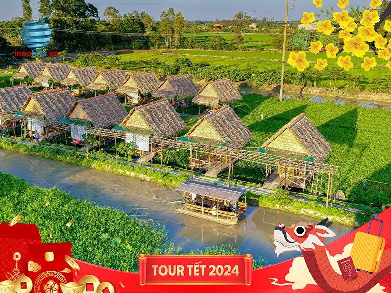 Miền Tây mùa nước nổi: Tràm Chim - KDL Mỹ Phước Thành - Làng hoa Sa Đéc - Tour Tết Nguyên Đán