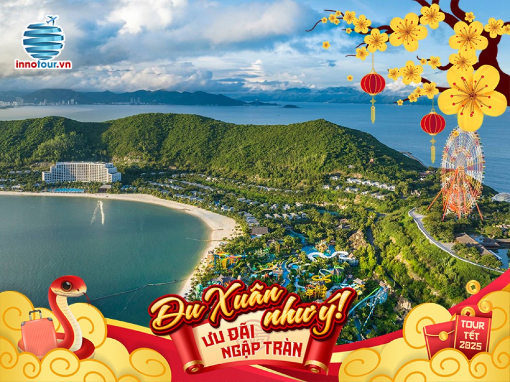 Tour Tết 2025 - Tour Liên Tuyến Nha Trang - Đà Lạt 4 ngày 4 đêm - Biển Nhũ Tiên - Vinpearl Harbour - The Florest - Thung Lũng Đèn