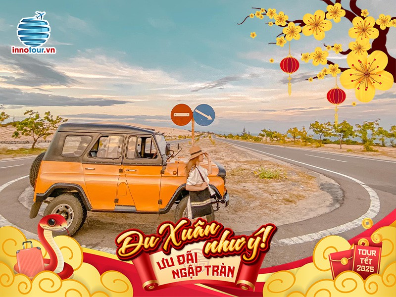 Tour Tết 2025 - Tour Phan Thiết 2 ngày 1 đêm - Bikini Beach - Tắm bùn khoáng - Thanh Minh Tự - Xe Jeep 7 điểm - Hanna Beach 