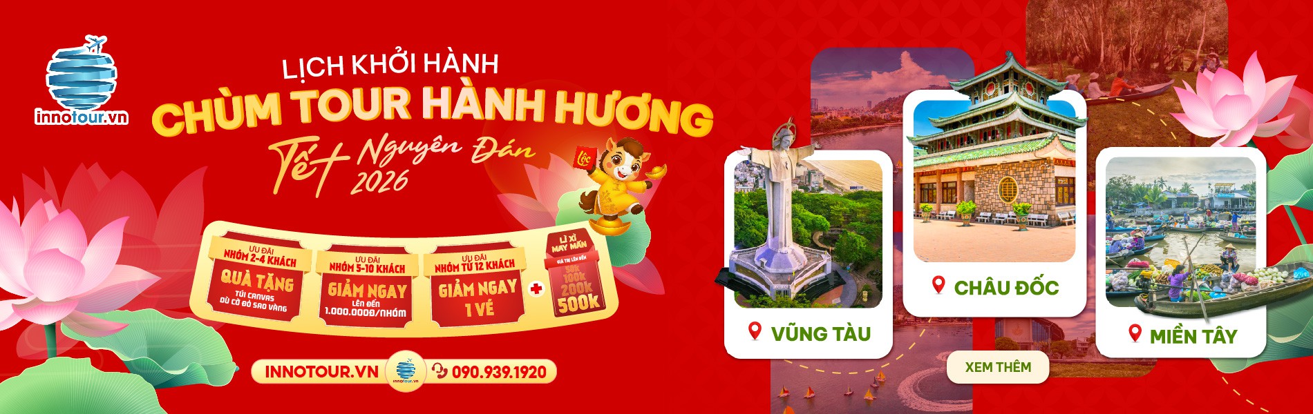 Chùm tour hành hương Tết 2026