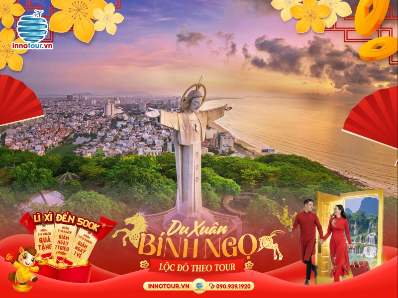 Tour Tết 2026 - Tour Hành Hương Công Giáo Vũng Tàu 2N1Đ - Hành Hương Theo Chân Đức Kito