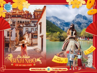 Tour Tết Nước Ngoài 2026: Tour Lệ Giang - Shangrila 5N4Đ - Núi Tuyết Ngọc Long - Khe Hổ Nhảy (No Shopping)