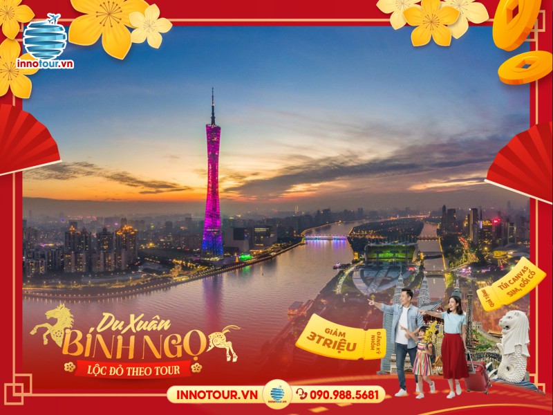 Tour Tết Nước Ngoài 2026: Tour Tết Thâm Quyến - Quảng Châu - Trung Sơn 4N4Đ