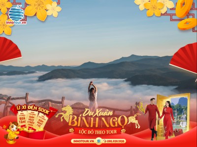 Tour Tết 2026 - Tour Đà Lạt 3N3Đ - Happy Hill - Langbiang Land - Săn Mây Cầu Đất - Buffet Đặc Sản