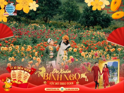 Tour Tết 2026 - Tour Đà Lạt 4N3Đ - Thung lũng Đèn - Hoàng Long Ohayo - Thung lũng các vị thần God Valley - Hoa Trong Rừng - Thác Bobla - Buffet Rau