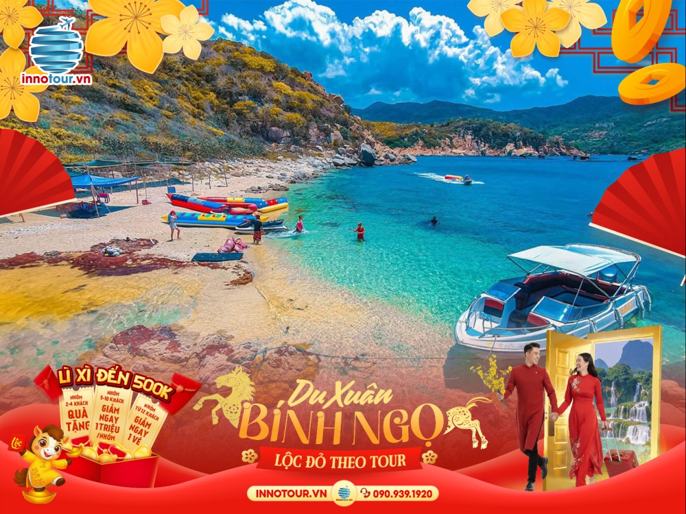 Tour Tết 2026 - Tour Ninh Chữ 3N2Đ - Buffet Hải Sản - Nova World - Vịnh Vĩnh Hy - Trùng Sơn Cổ Tự - Vườn thú ZooDoo - Bảo tàng Ninh Thuận