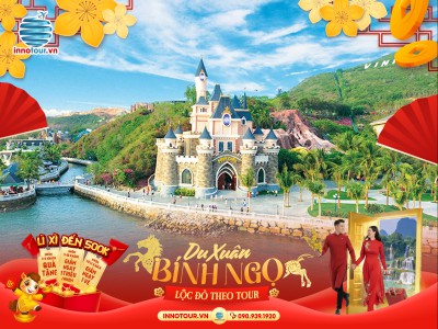 Tour Tết 2026 - Tour Nha Trang 3N2Đ - Vinpearl Harbour - Du ngoạn 3 Đảo - Buffet Hải Sản