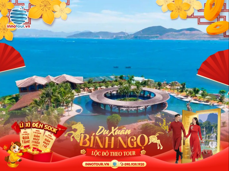 Tour Tết 2026 - Tour Nha Trang 3N3Đ - Khám Phá 3 Đảo - Tắm bùn Hòn Tằm - Vinpearl Harbour - Buffet Hải Sản