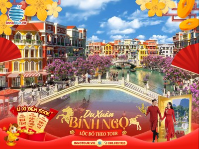 Tour Tết 2026 - Tour Phú Quốc 3N2Đ - KDL Hòn Thơm - Grand World - Chùa Hộ Quốc