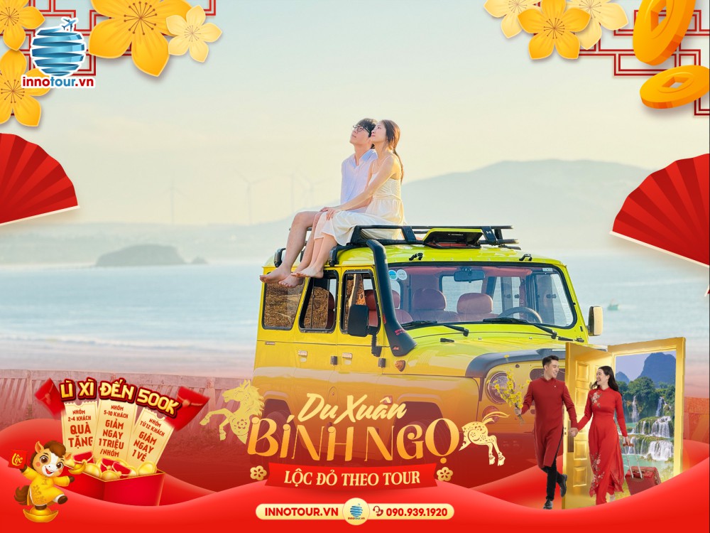 Tour Tết 2026 - Tour Phan Thiết 2N1Đ - Bikini Beach - Tắm bùn khoáng - Thanh Minh Tự - Xe Jeep 7 điểm - Mango Beach 