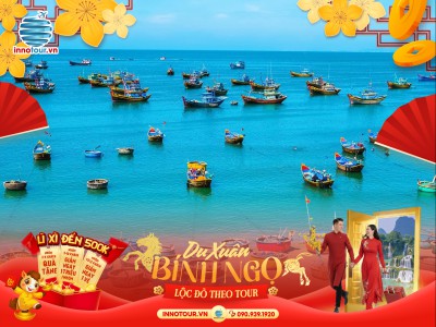 Tour Tết 2026 - Tour Phan Thiết 3 ngày 2 đêm | NovaWorld - Công viên nước - Buffet hải sản - Trải nghiệm xe Jeep 7 điểm - Mango Beach - Bàu Trắng
