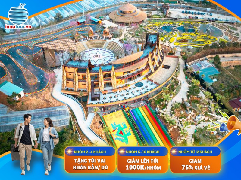 Tour Đà Lạt 3N2Đ - Langbiang Land - Giao Lưu Văn Hoá Cồng Chiêng - Thác Datanla