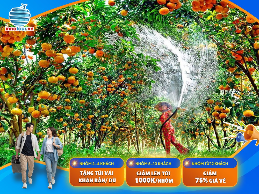 Tour Đồng Tháp 2N1Đ - Làng Hoa Sa Đéc - Chợ Cồn Tân Thuận Đông