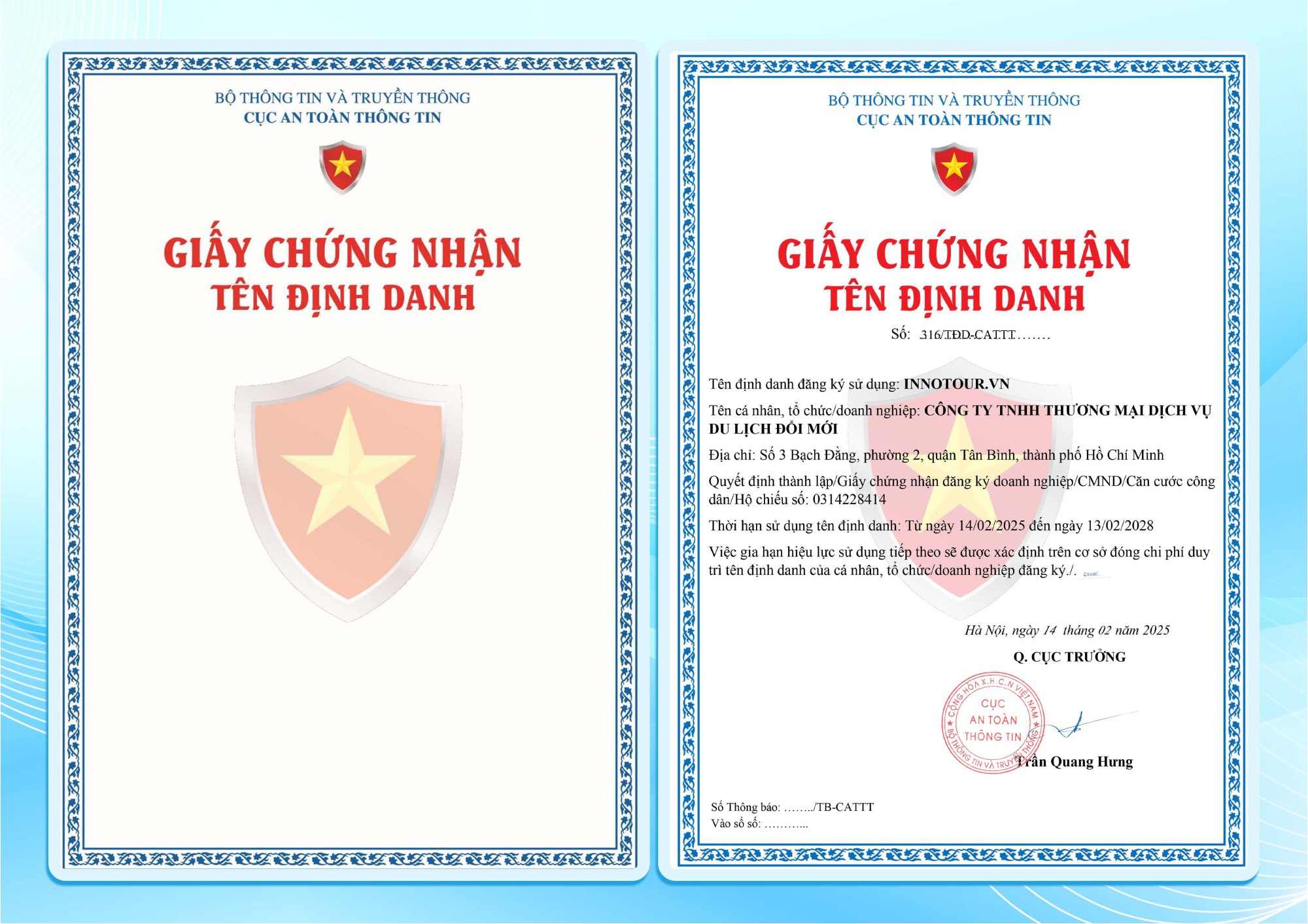 Giấy phép định danh